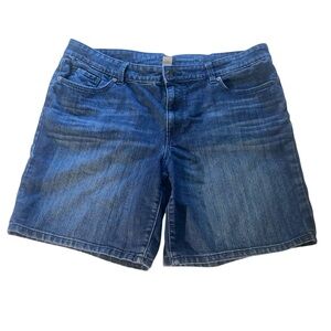 Sonoma Women’s Boyfriend Denim Shorts Size 14 Dark Wash Casual